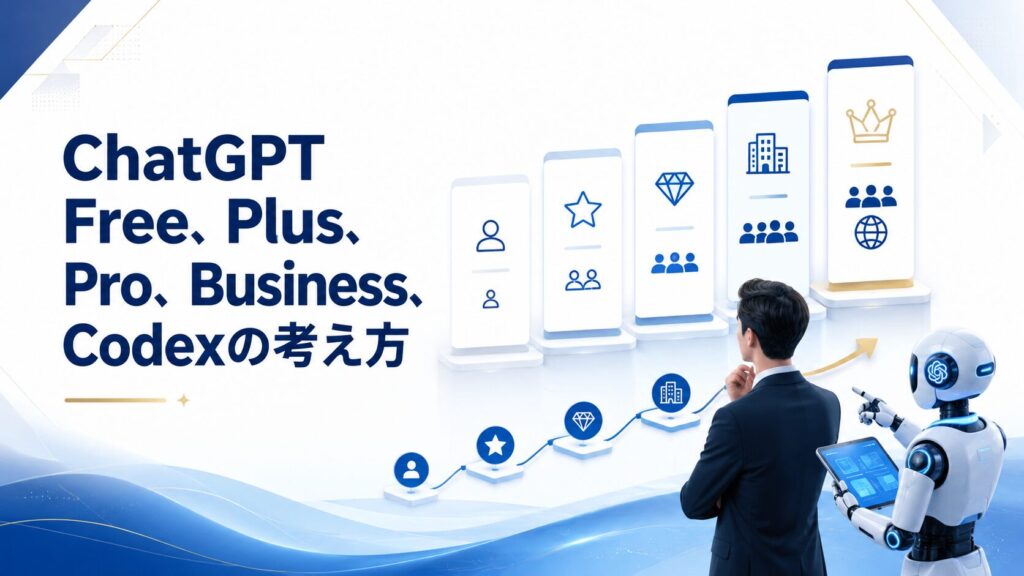 hatGPT Free、Plus、Pro、Business、Codexの考え方