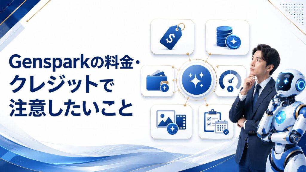 Gensparkの料金・クレジットで注意したいこと