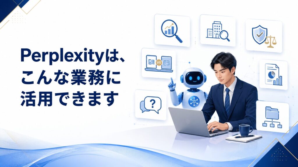 Perplexityは、こんな業務に活用できます