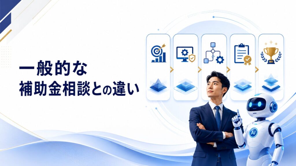 一般的な補助金相談との違い