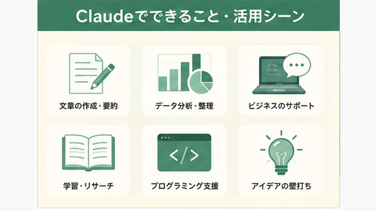 Claudeでできること・活用シーン