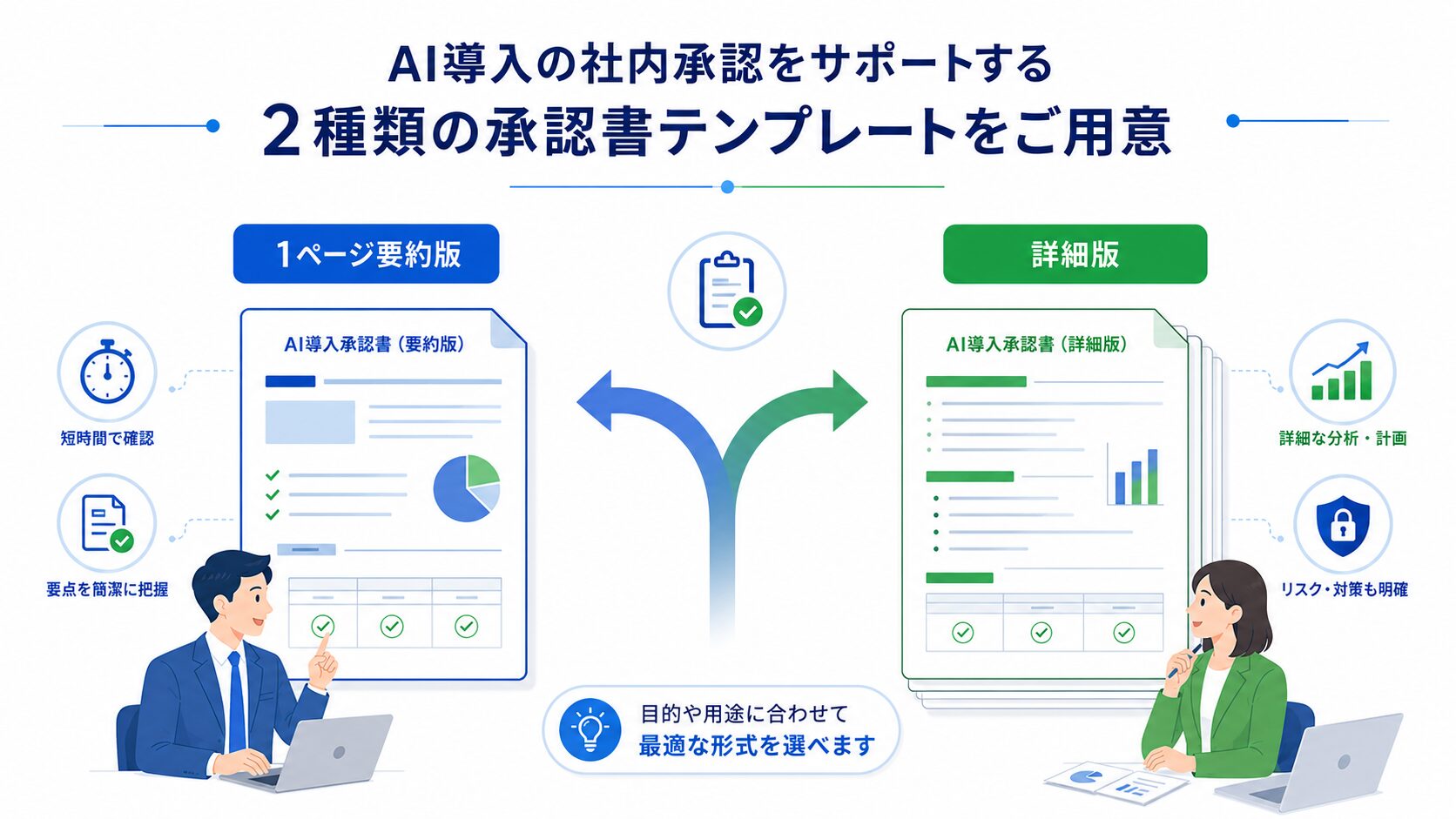 画像 AI導入稟議書の1ページ要約版と詳細版の使い分け