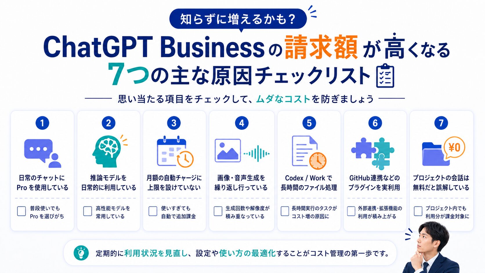 画像 ChatGPT Businessの請求が高くなる7つの原因チェックリスト