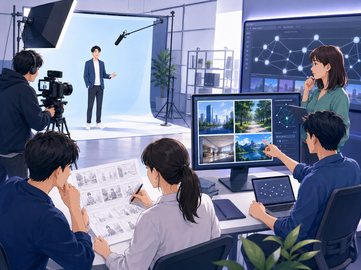 画像 実写撮影とAI生成背景を組み合わせた広告制作