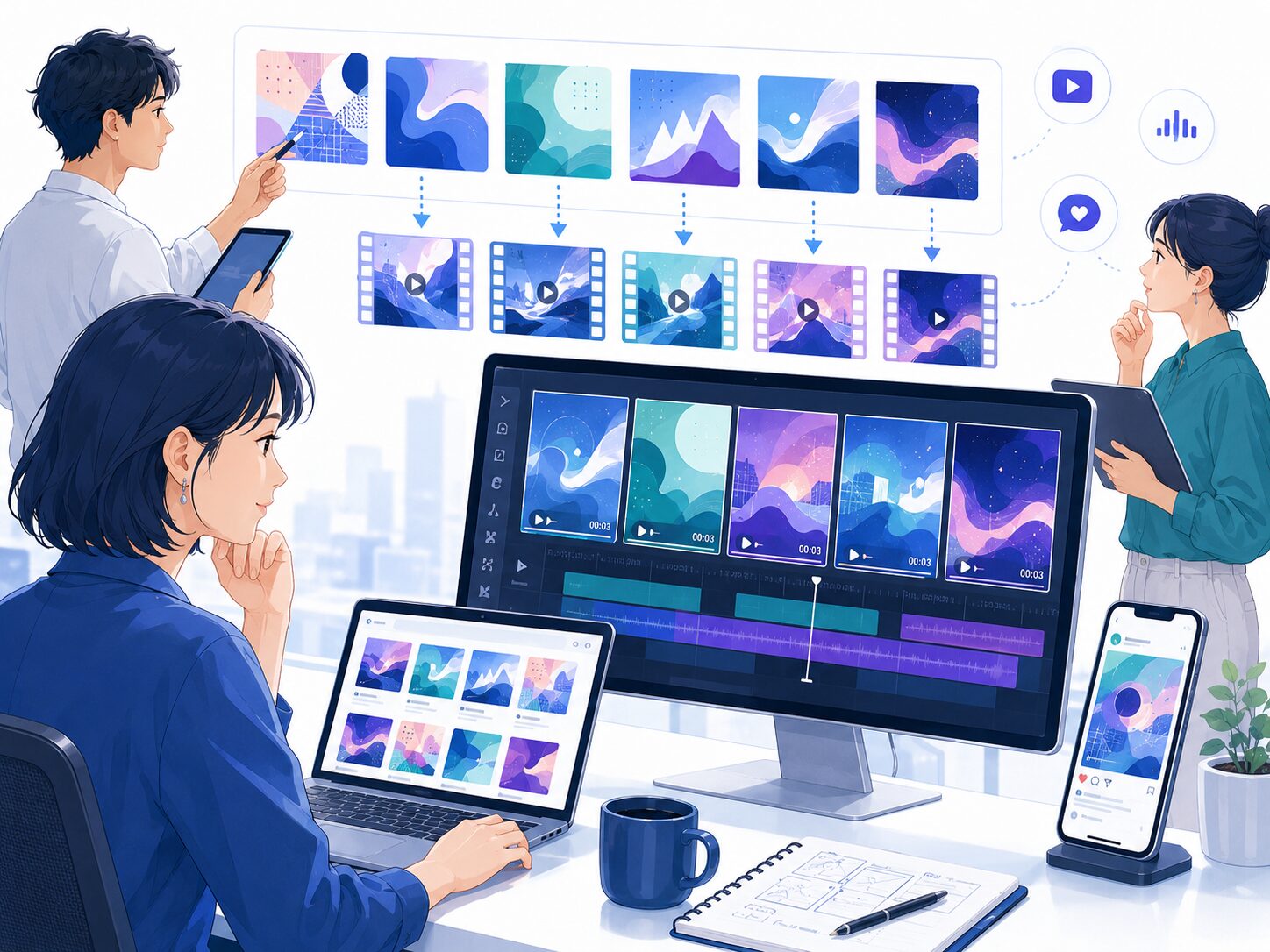 画像 音楽コンテンツ向けのアニメーション制作イメージ