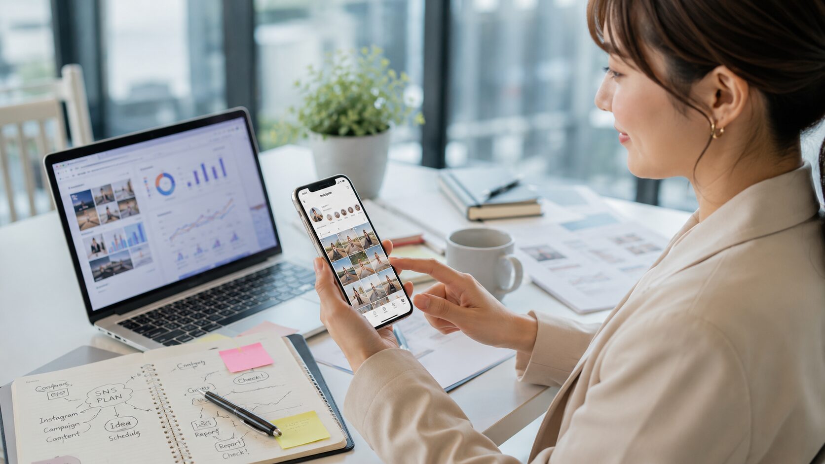 Instagramの投稿制作と運用支援