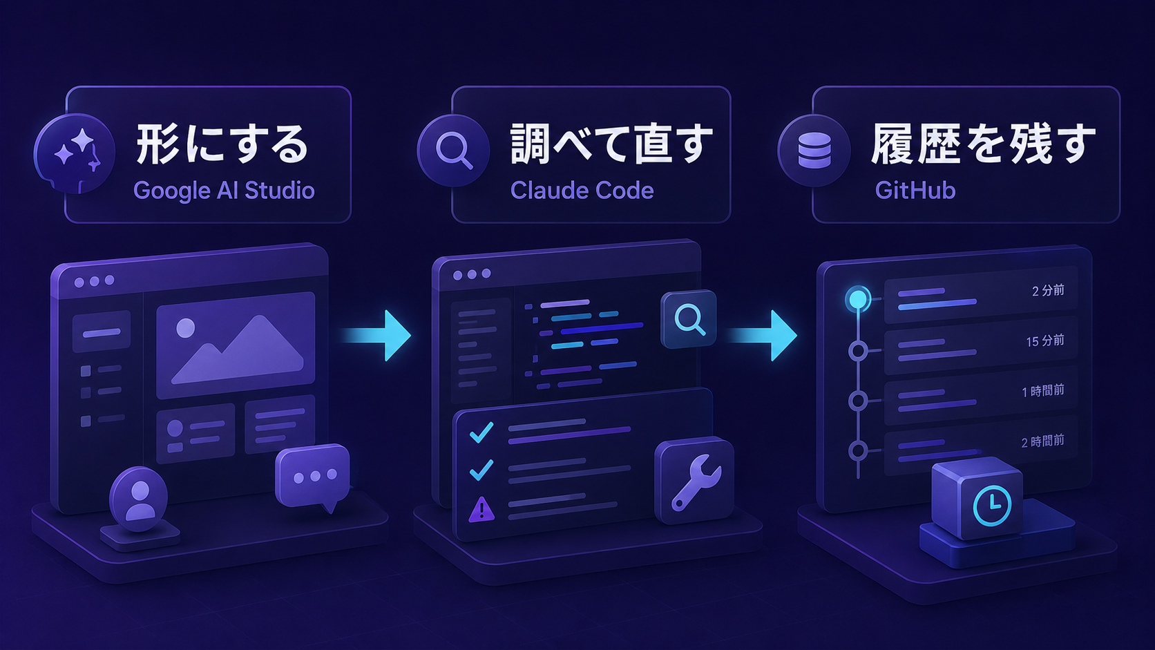 Google AI Studioでアプリを形にしClaude Codeで修正しGitHubで履歴管理する流れ