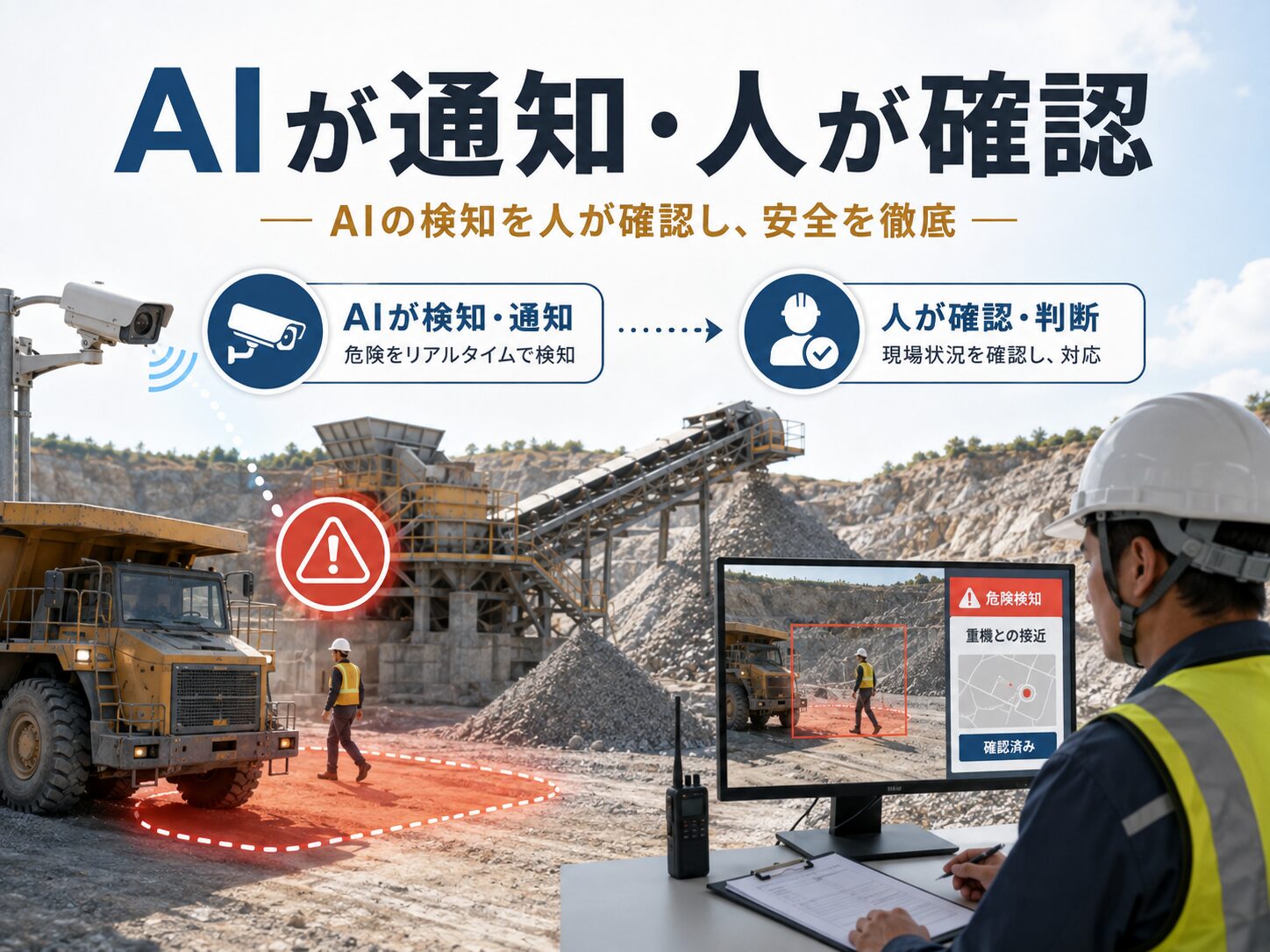 AIが通知・人が確認