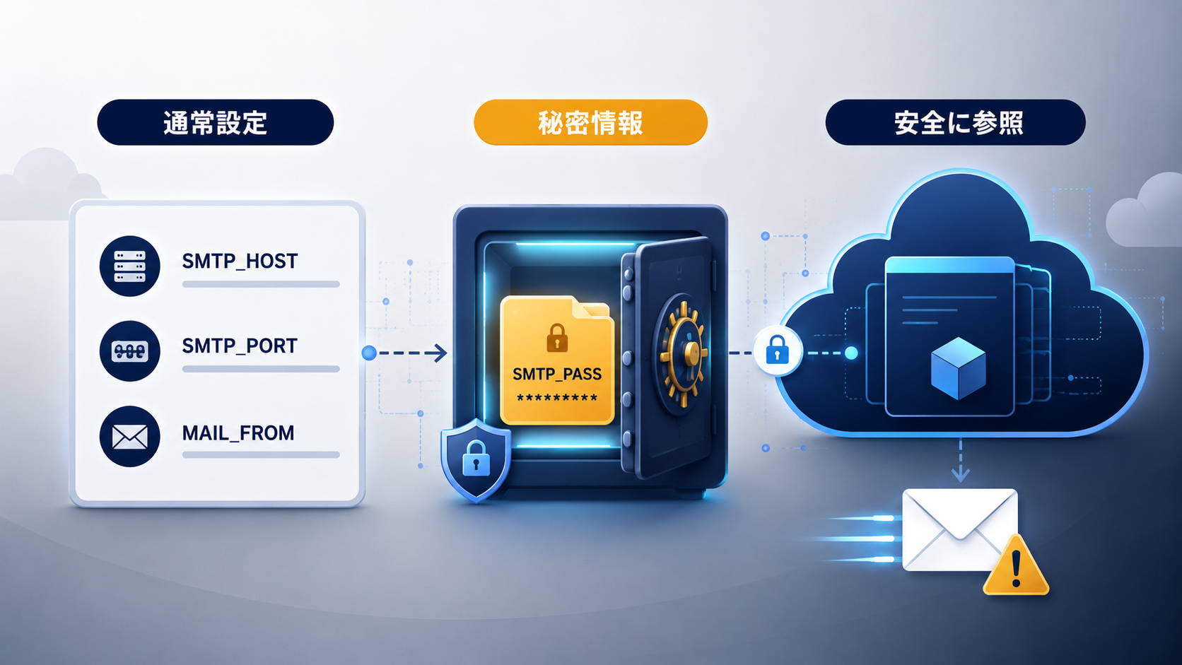 SMTPパスワードをSecret ManagerからCloud Runへ安全に渡す構成