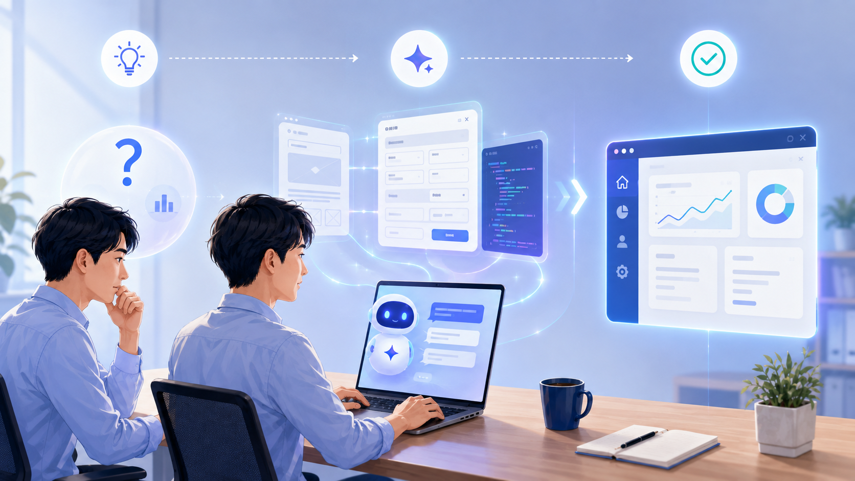画像 業務アイデアをAIとの対話によってWebアプリへ具体化する3段階