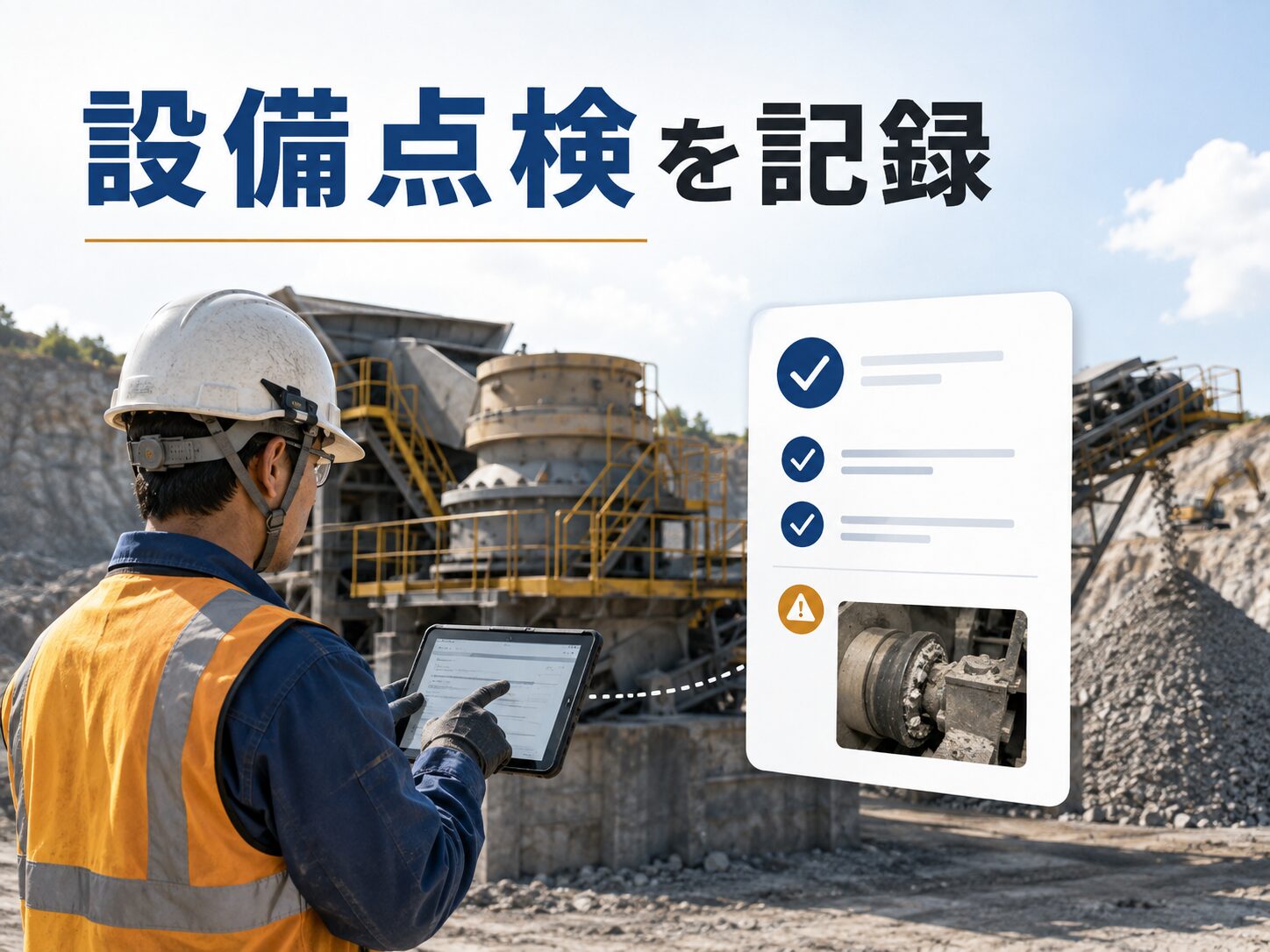 設備点検を記録