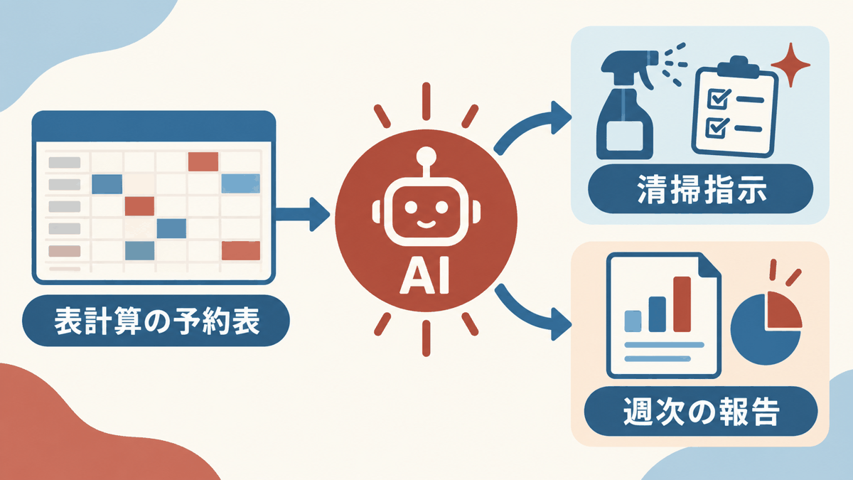 表計算とAIで予約から報告までつなぐ