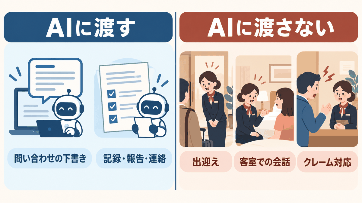 AIに渡す仕事と渡さない仕事の線引き