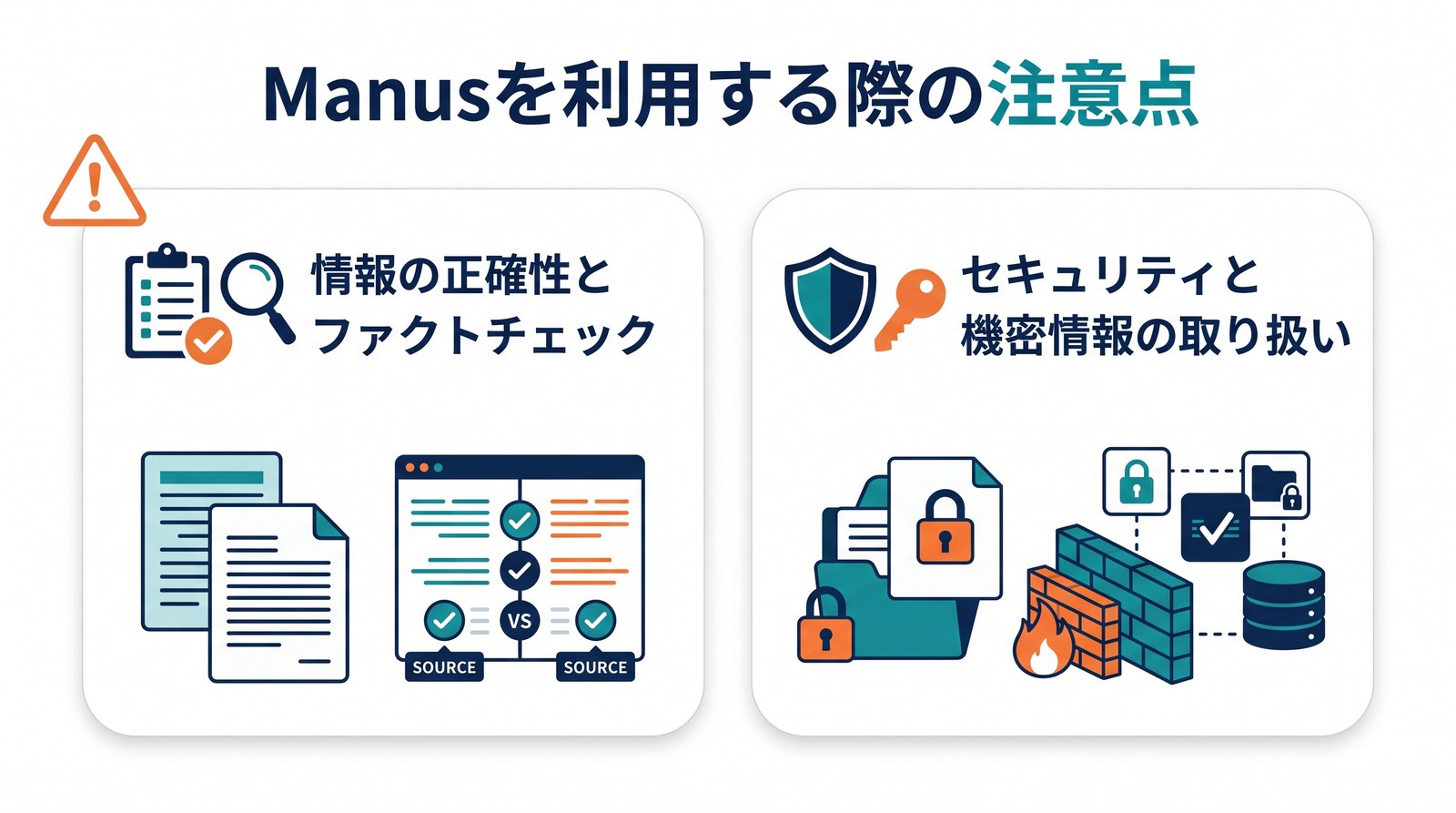 Manusでできること6分野を示した図解