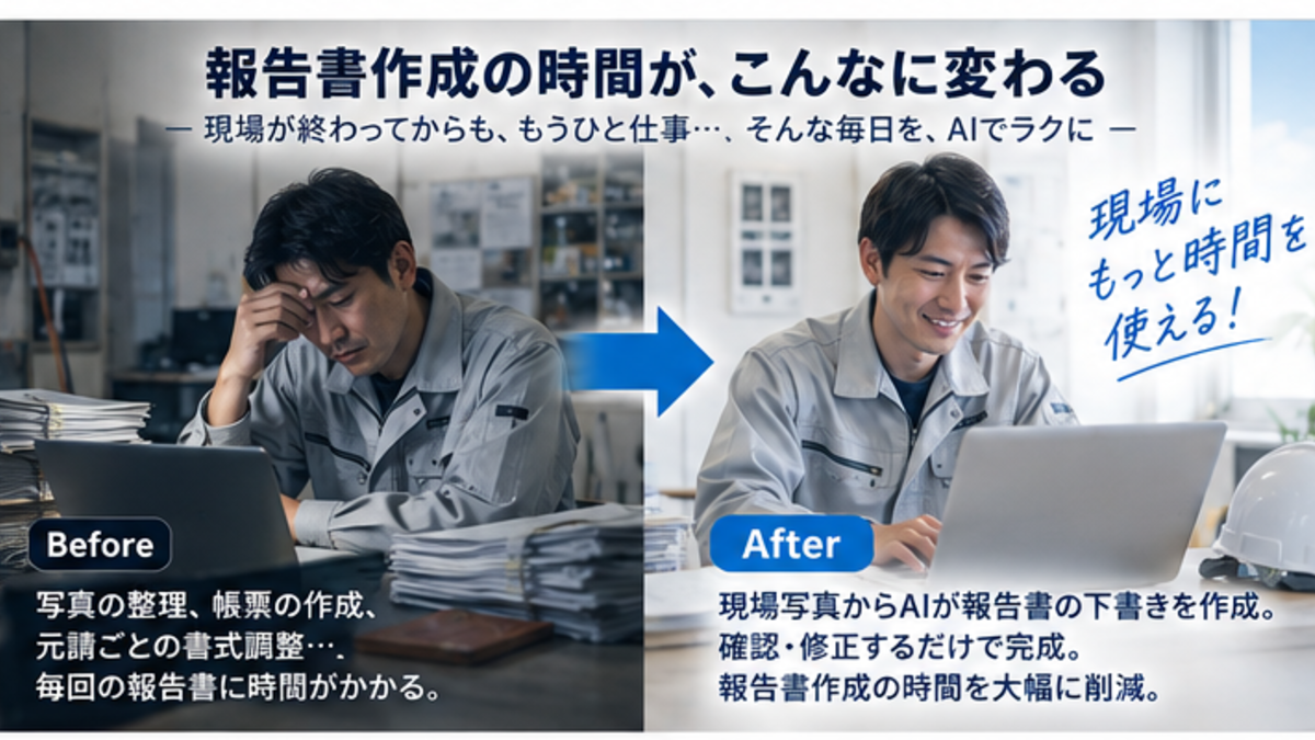 設備工事会社がAIを導入する5段階の順番を示した図